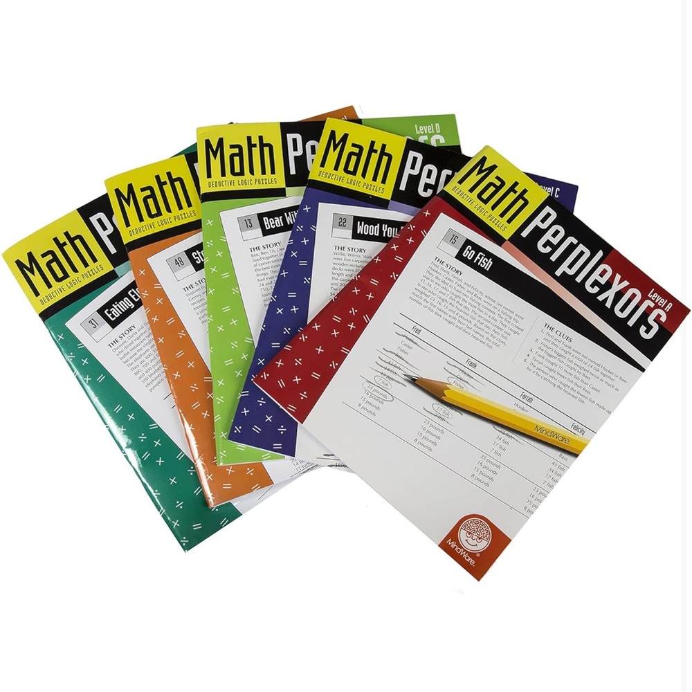 ✨NEW✨ MindWare Math Perplexors Puzzle Book, Level D - Picture 7 of 10